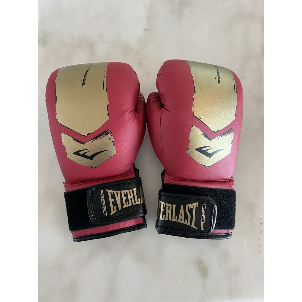 EVERLAST EVERSHIELD PRO STYLE 12 OZ WRIST WRAP RED / BLACK BOXING GLOVES NWOT